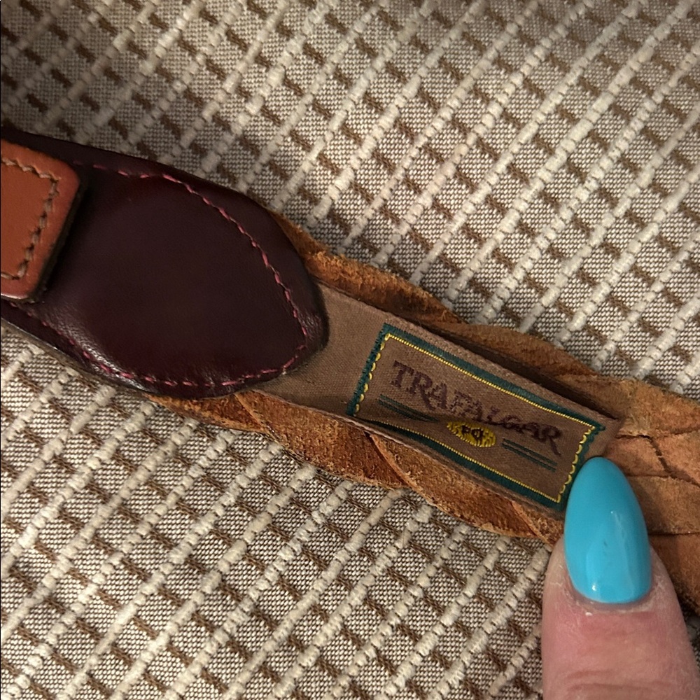 Trafalgar Burgundy and Brown Leather Accessory